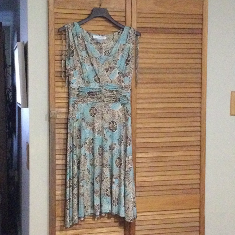 Aa Studio Blue Pleated Sundress